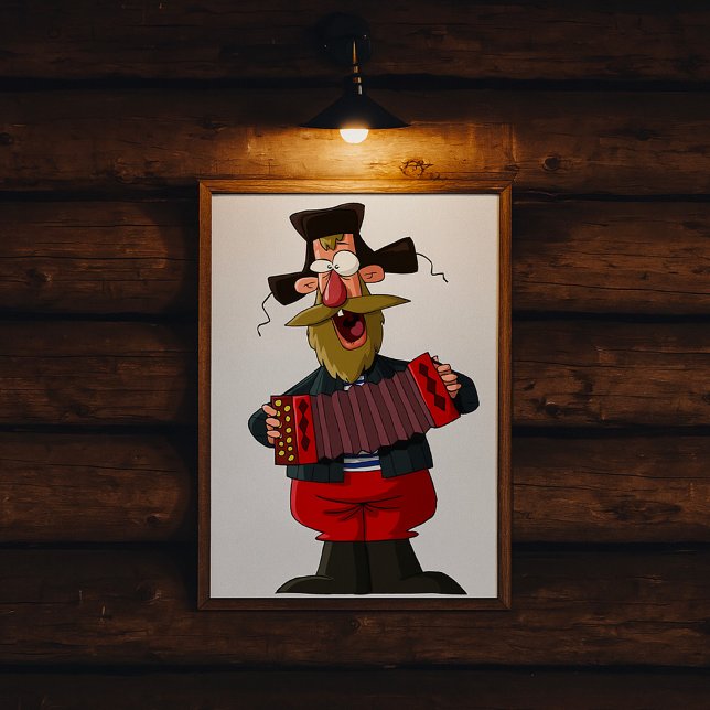 Poster Man Playing The Accordion (Criador carregado)