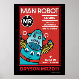 Poster Man Robot O Homem Perfeito