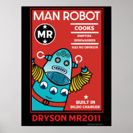Poster Man Robot O Homem Perfeito