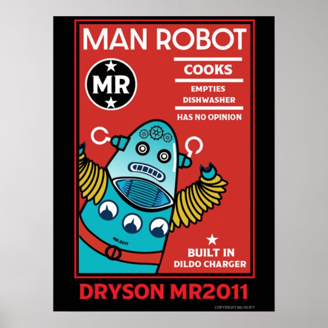 Poster Man Robot O Homem Perfeito (Frente)