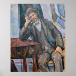 Poster Man Smoking a Pipe - Paul Cezanne - c1893
