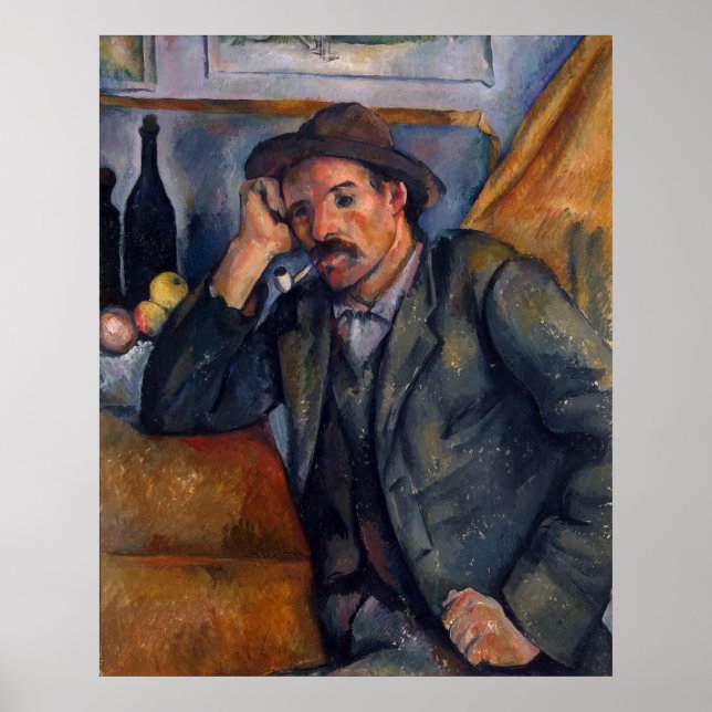 Poster Man With Pipe - Paul Cezanne - c1890 (Frente)