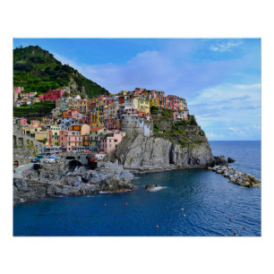 Pôster Manarola Cinq Terre Itália Europa Aldeia Costeira