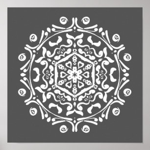 Pôster Manatee Mandala
