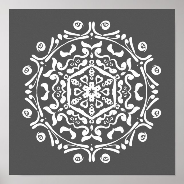 Pôster Manatee Mandala (Frente)