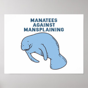 Poster Manatés Contra Mansplain