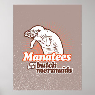 Pôster MANATÉS SÃO APENAS MERMAIDS DE COMBUSTÍVEL -.png