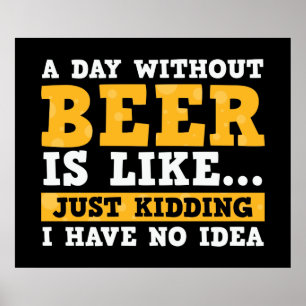 Poster mancaverna de bar de cerveja engraçada
