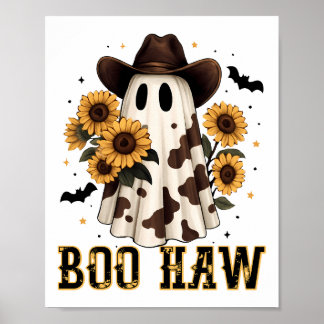 Poster Mancha de Vaca Ocidental Fantasma Assustador Boo H