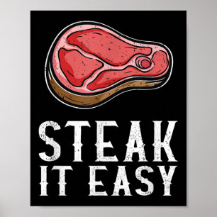 Poster Manchar Fácil E Engraçado Barbecue Carne Fumante P