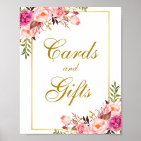 Manchas de Cartões Dourados de Casamento, Cor Flor