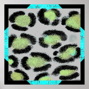 Poster Manchas-leopardo-da-neve
