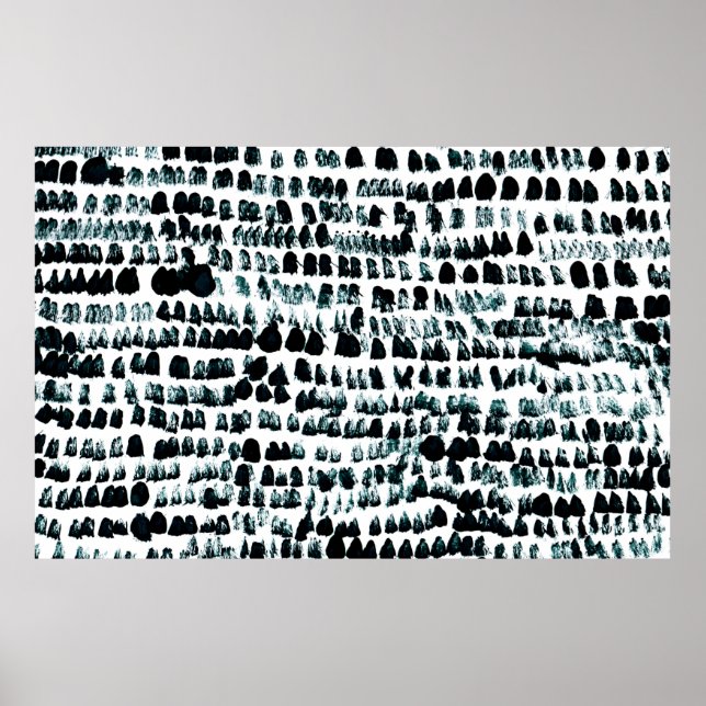 Poster Manchas pretas com manchas, manchas e grãos (Frente)