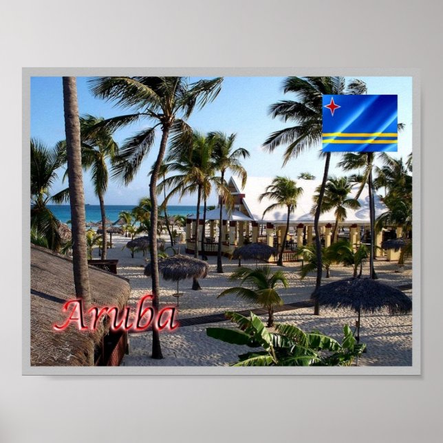 Poster Manchebo Beach - Aruba - (Frente)