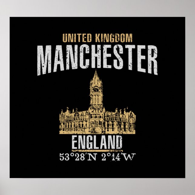 Pôster Manchester (Frente)
