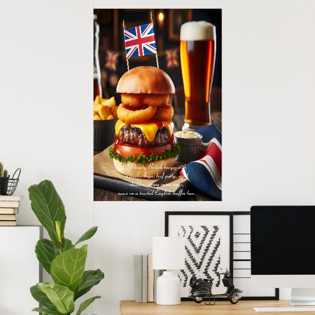 Poster Manchester Munchies: Pub Classic 24x36 (Escritório em casa)