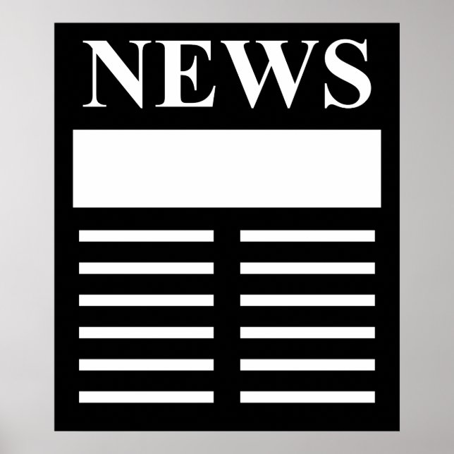 Pôster Manchetes de notícias (Frente)