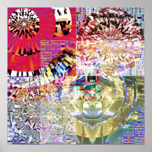 Poster Mandala 1,9 do mosaico