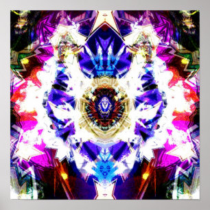 Pôster Mandala 1 do céu nocturno