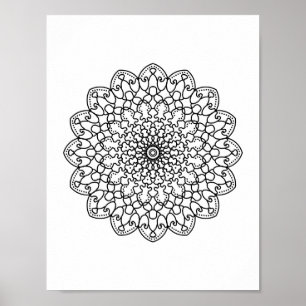 Poster Mandala Adulto Colorido Cor Do Pordão Isto