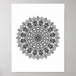 Poster Mandala Adulto Colorido Cor Do Pordão Isto