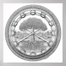 Mandala Botânico Tranquilo: Hélice Hidropônica