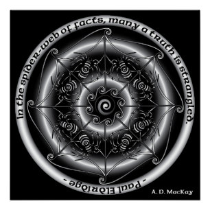 Pôster Mandala celta da aranha