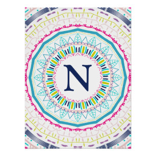 Pôster mandala colorida