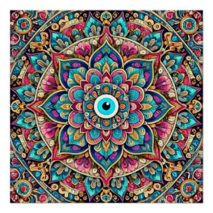 Pôster Mandala com mau