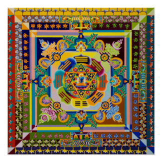 Pôster Mandala cultural cruzada