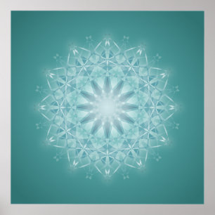 Pôster Mandala da estrela da cerceta