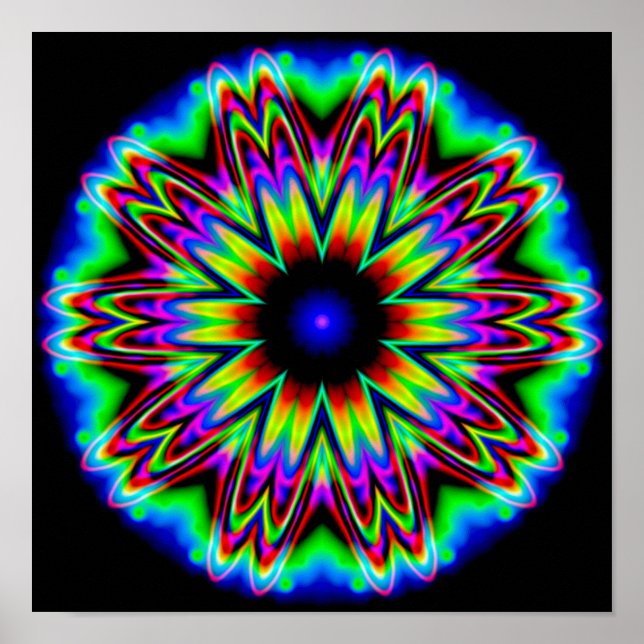 Pôster Mandala da Galáxia Sombrero (Frente)