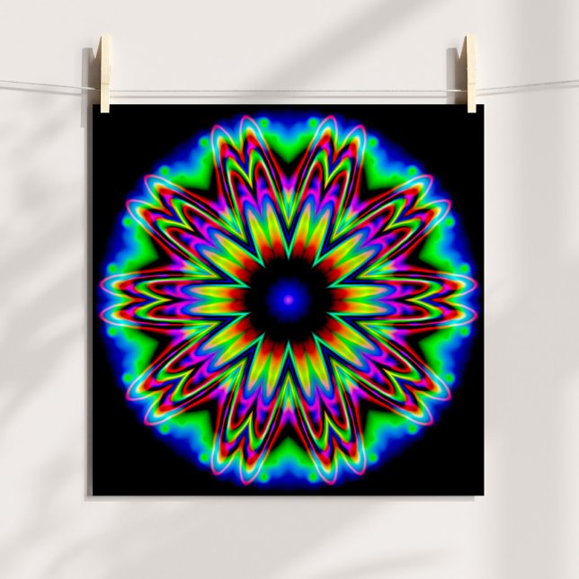 Pôster Mandala da Galáxia Sombrero (Sombrero Galaxy Mandala Poster)