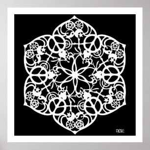 Pôster Mandala da paz