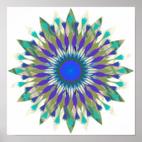 Mandala Damask Lotus Flower Art Elegante