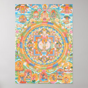 Pôster Mandala de Avalokiteshvara