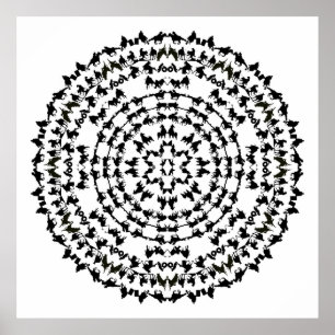 Poster Mandala de balanço 1 do rodeio de R