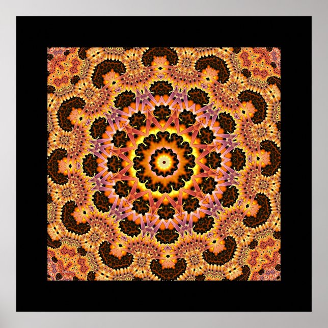 Poster mandala decorata nº 6 (Frente)
