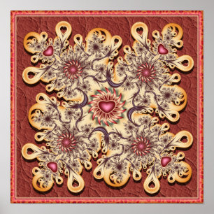 Poster Mandala do Coração