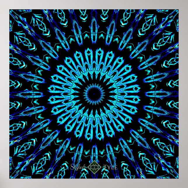 Pôster Mandala do Espelho Cristalino 2 (Frente)