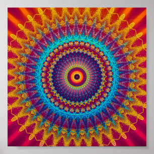 Poster Mandala do fogo e do gelo