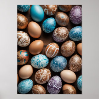 Poster Mandala Egg - Intrate Boho Floral Design
