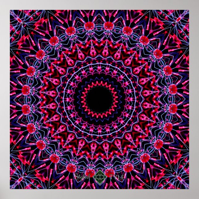 Pôster Mandala Estroboscópica (Frente)