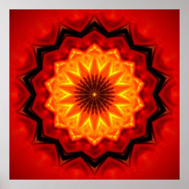 Pôster Mandala Fire (Frente)