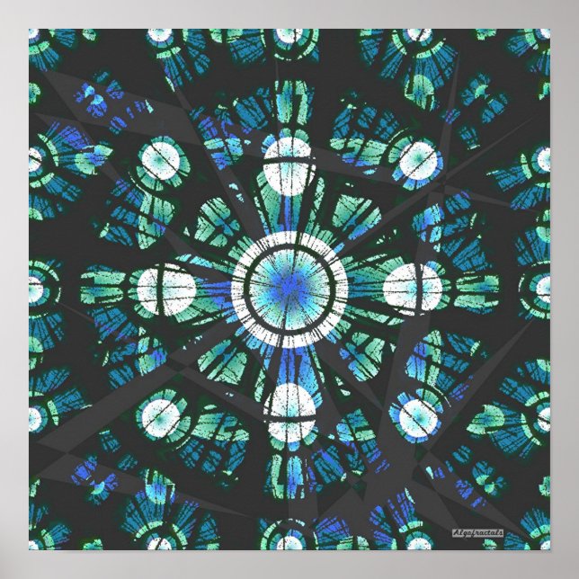 Poster Mandala Fungues 6 (Frente)