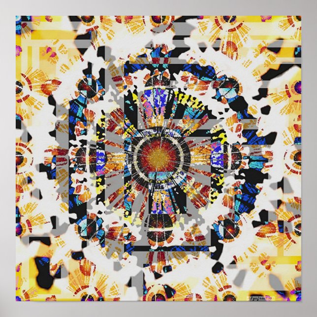 Poster Mandala Fungues 8 (Frente)