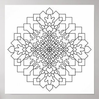 Poster Mandala Geoemétrica #15