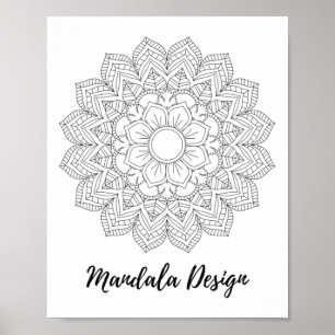 Poster Mandala Geometria Sagrada Arte Yoga Mantra Flor Ló