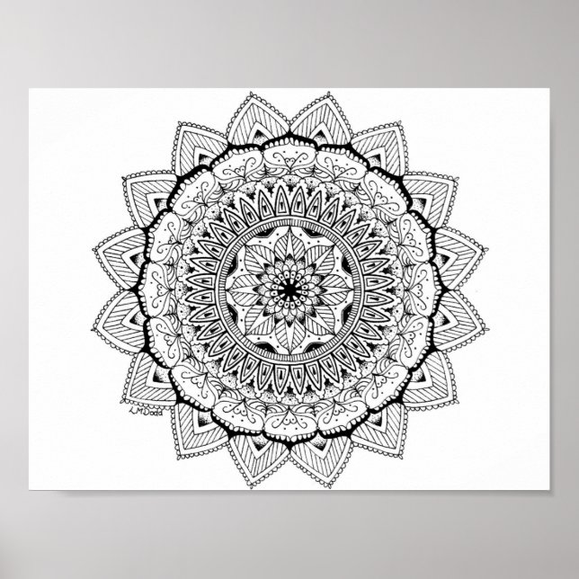Pôster Mandala N°1 (Frente)