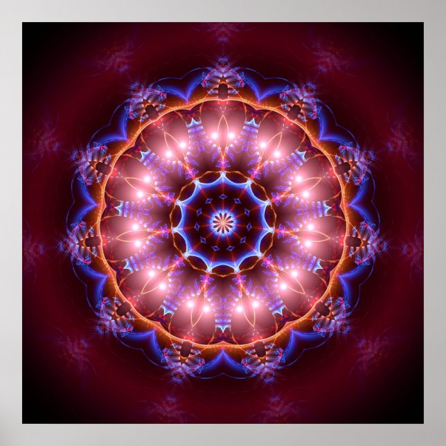 Pôster Mandala 'Owela 1 (Frente)